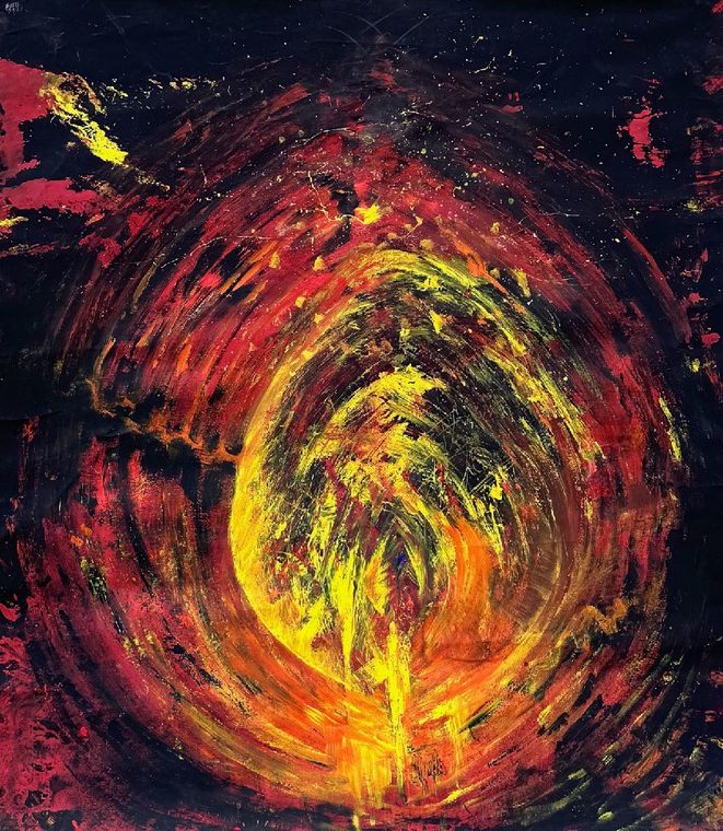 Brightness, painting by Aysel Prat