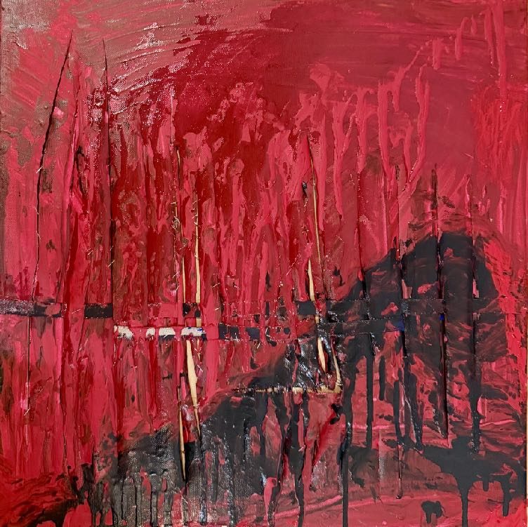 Die, painting by Aysel Prat