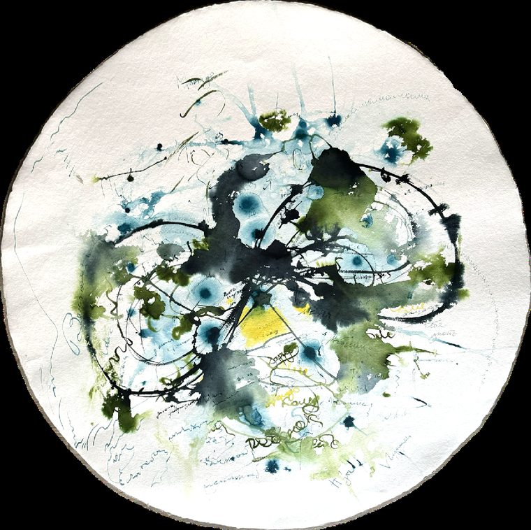 Searching, painting by Aysel Prat