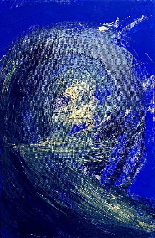 Vague, painting by Aysel Prat